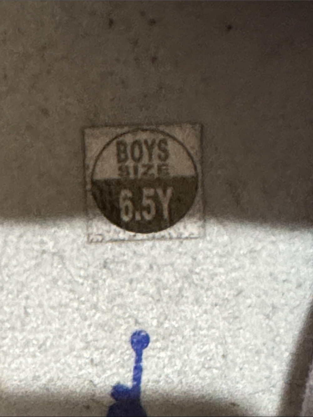 Jordan Retro Kids' White, Gray & Royal Blue Sneakers - Picture 4 of 5